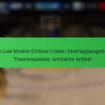 NBA Live Mobile Einlöse-Codes: Feiertagsangebote, Themenpakete, limitierte Artikel