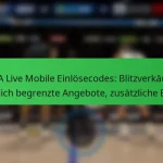 NBA Live Mobile Einlösecodes: Blitzverkäufe, zeitlich begrenzte Angebote, zusätzliche Boni